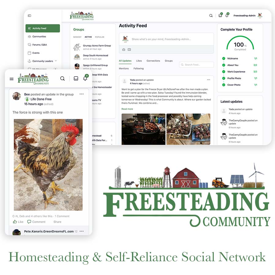 freesteading app community homesteading